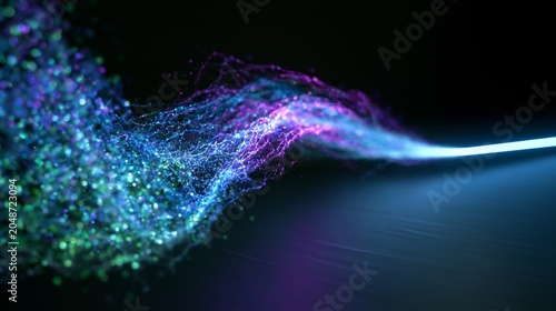 3D Neural Network with Big Data Flow and Cybersecurity AI Technology Background