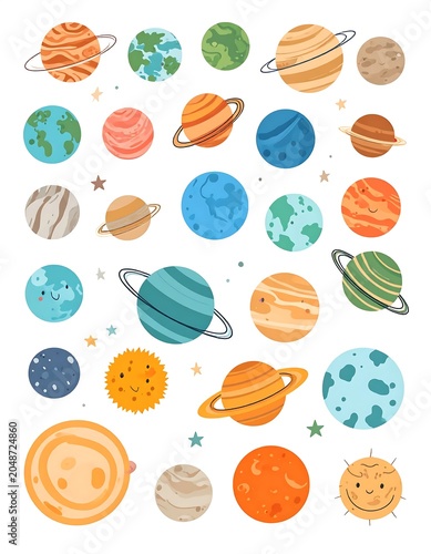 Colorful geometric patterned circle collection design.
