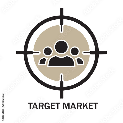 Target Market Analysis Vector Icon