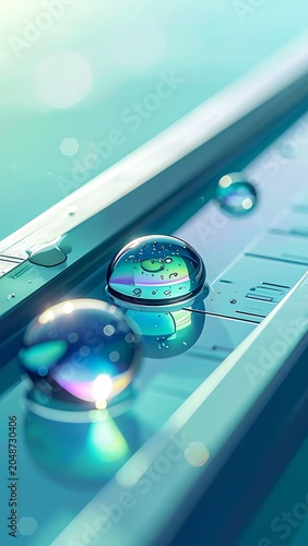 Abstract digital globe with glowing network connections.