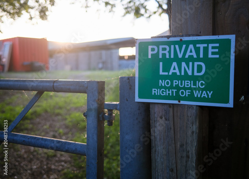 Photos Private Land Sign In England