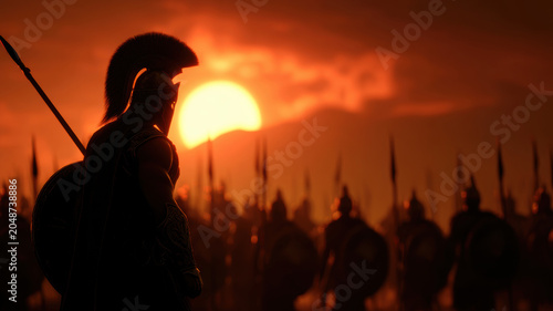 Fantasy wallpaper. A vivid portrayal of a warrior, likely from a historical or fantasy setting, stands prominently in the foreground.