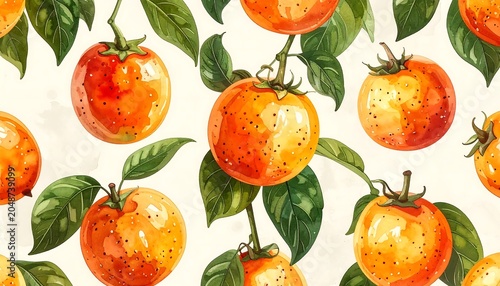 Fresh sliced oranges with green mint leaves garnish.
