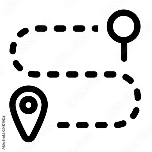 route path icon for illustration