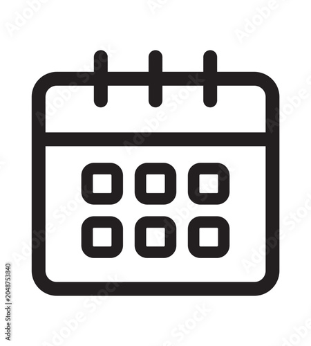 calendar icon vector