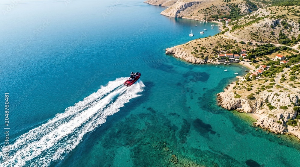 Fototapeta premium yacht in the sea