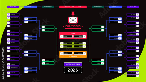 Fotografie 2026 Soccer World Tournament Bracket and Standings