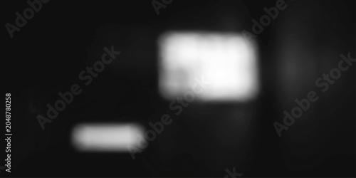 Foto Two blurred and out-of-focus neon lights illuminate the darkness, creating an abstract and moody visual