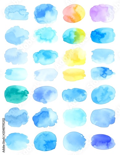 Colorful gradient bubble background pattern.