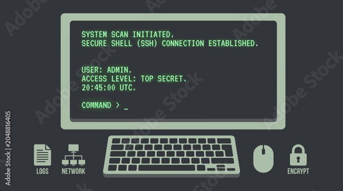 Konstfotografi Dark Mode Security Terminal Command Line Interface