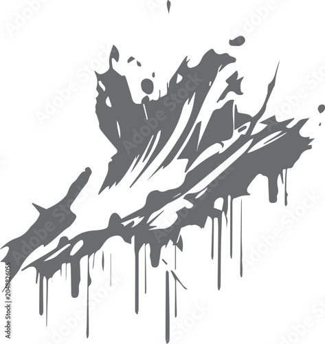 Abstract Grunge Paint Splatter Splash Vector Texture
