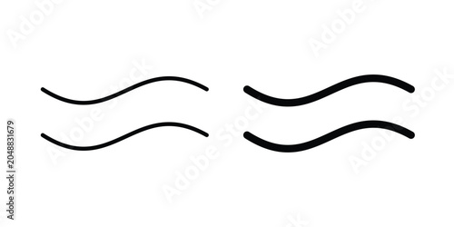 Fotografi Approximately equal icon. line and filled black pictograms.
