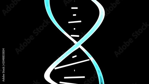 Animation DNA Helix Data Strand Data Visualization