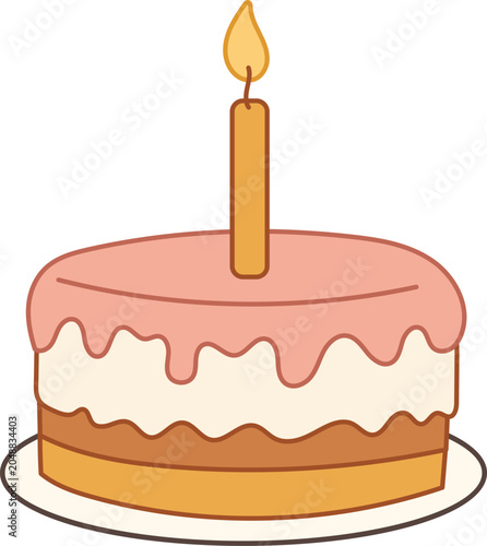 Happy Birthday Cake Icon