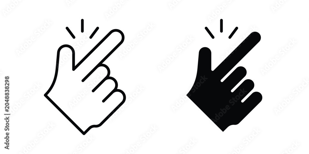 Obraz premium Easy to use icon. line and filled black pictograms.