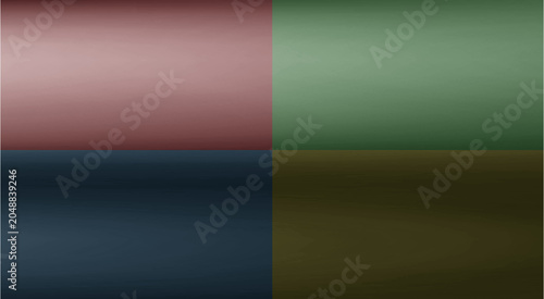 Konstfotografi Abstract background with four quadrants of different colors with a subtle gradie