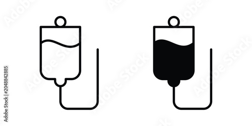 Photos IV icon. line and filled black pictograms.