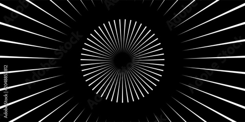 Bild auf Leinwand Spiral sound wave rhythm line dynamic abstract vector background