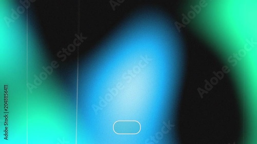 Abstract Teal and Blue Old Film Light Leaks Overlay Animation with Soft Glow, 4K Video