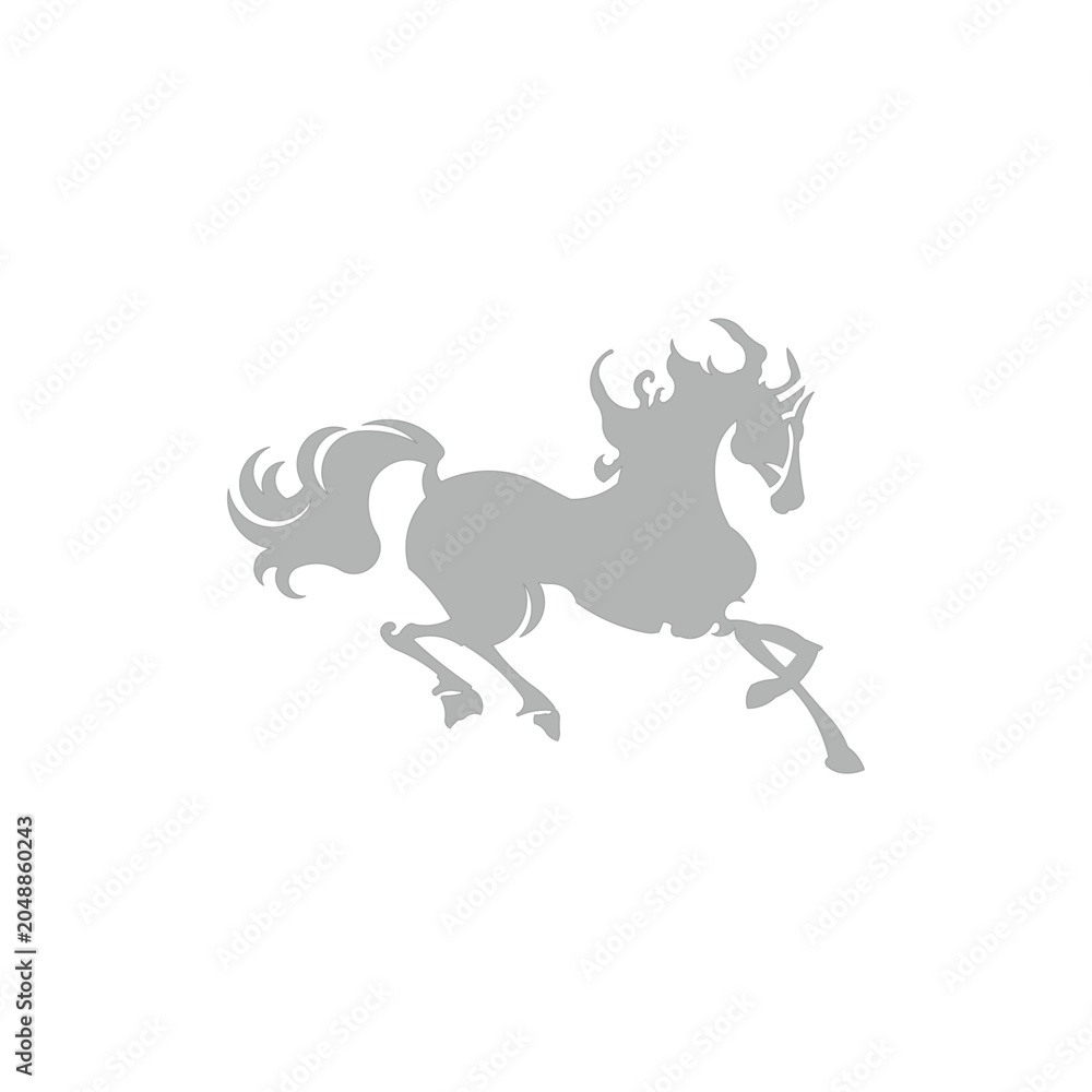 Fototapeta premium icon vector horse animals template design trendy