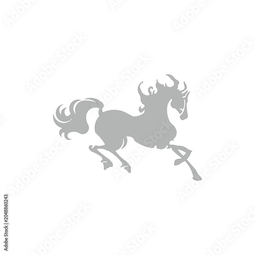 icon vector horse animals template design trendy