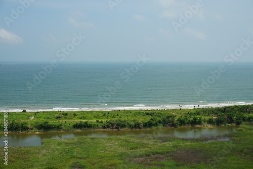 sea landscape with clouds