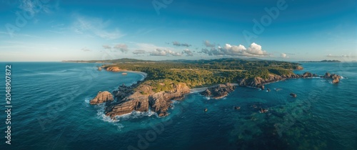 Scenic aerial photograph of...