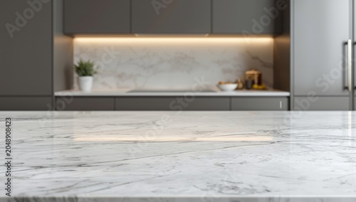 Luxury kitchen island featu...