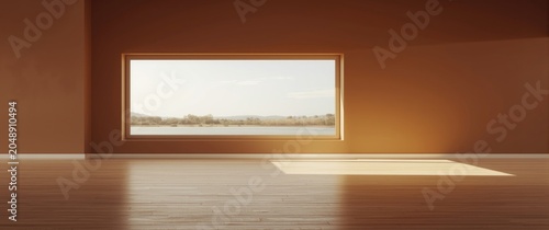 Modern empty space with bro...