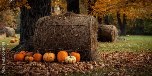 peaceful fall countryside s...