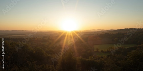 Soft sunrise rays enhancing...