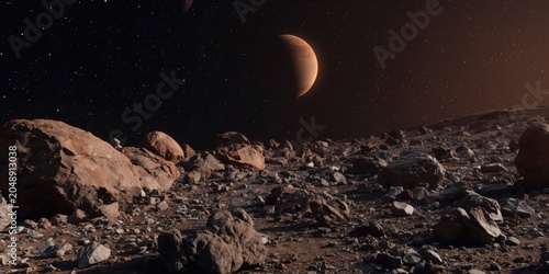 Main asteroid belt with lar...