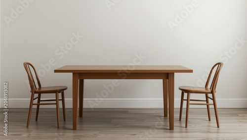 Wood finish table and match...