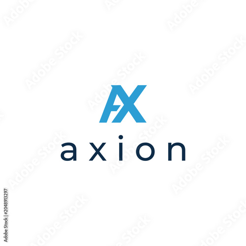 Modern Letter AX Monogram Logo Template - Editable EPS with Abstract Geometric Tech Identity Icon