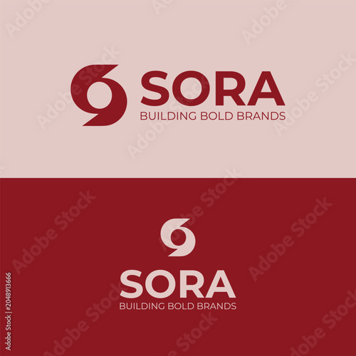 Modern Letter S Monogram Logo Template - Editable EPS with Abstract Bold Geometric Agency Icon