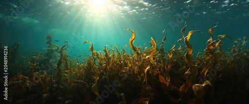 Sunlit aquatic environment ...