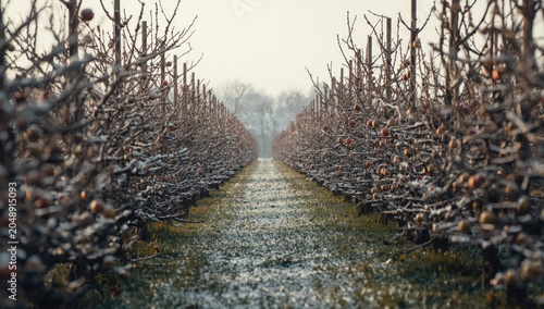 Quiet winter morning with s...
