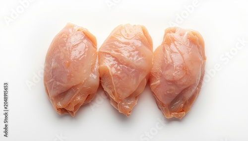 Raw boneless chicken thighs...