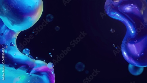 Vivid abstract banner featu...