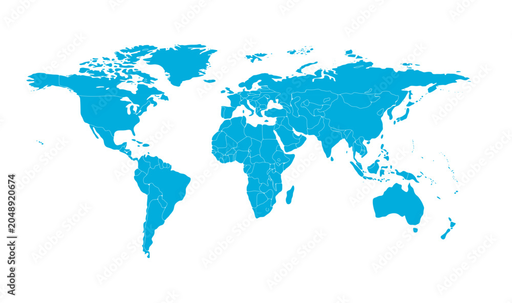 Fototapeta premium world map horizontal 09 illustration image graphic for design projects presentations digital media marketing visuals professional commercial content