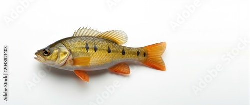 Isolated perch fish highlig...