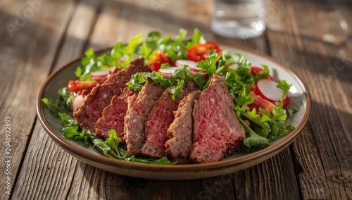 Thick slices of roast beef ...