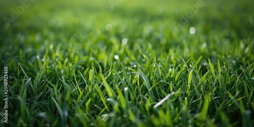 Fresh spring lawn showcasin...