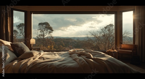 Comfortable bedroom featuri...
