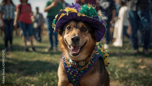 Thrilled dog showcasing Mar...