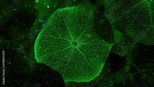 Microscopic analysis of lea...