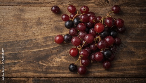 Healthy red and black curra...