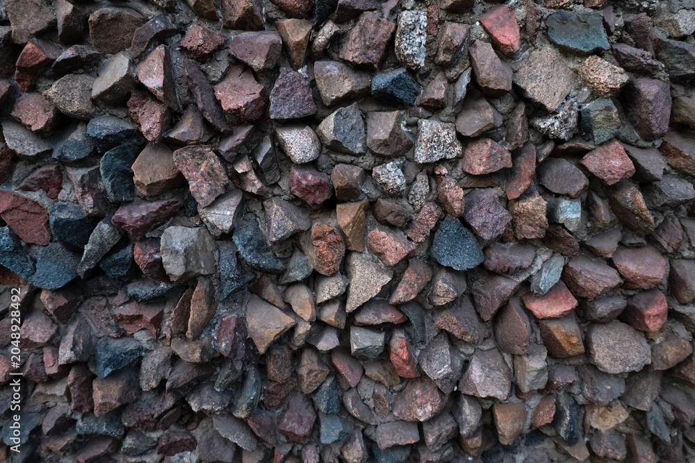 Naklejka premium Old brick wall, mur ściana z czerwonej cegły, kamienna 