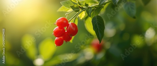 Natural goji berry fruits o...