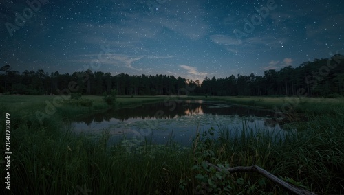 Nighttime summer view of a ...